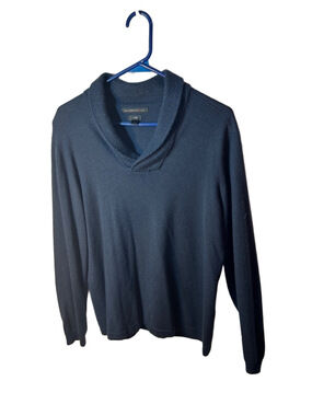 John Varvatos USA Luxe Navy Knit Pullover size L men’s